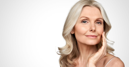 Beautiful woman with flawless skin.