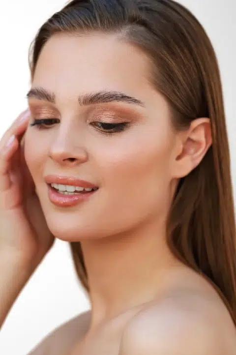 Beautiful woman with flawless skin.