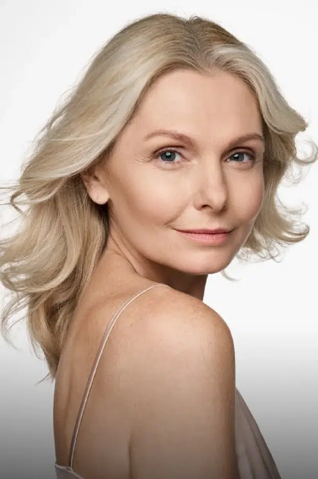 Beautiful woman with flawless skin.