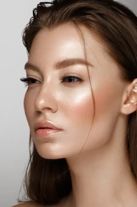 Beautiful woman with flawless skin.