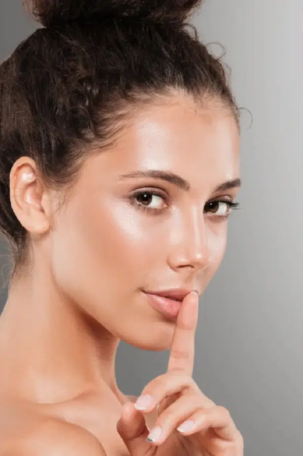 Beautiful woman with flawless skin.