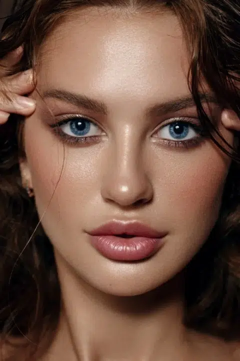 Beautiful woman with flawless skin.