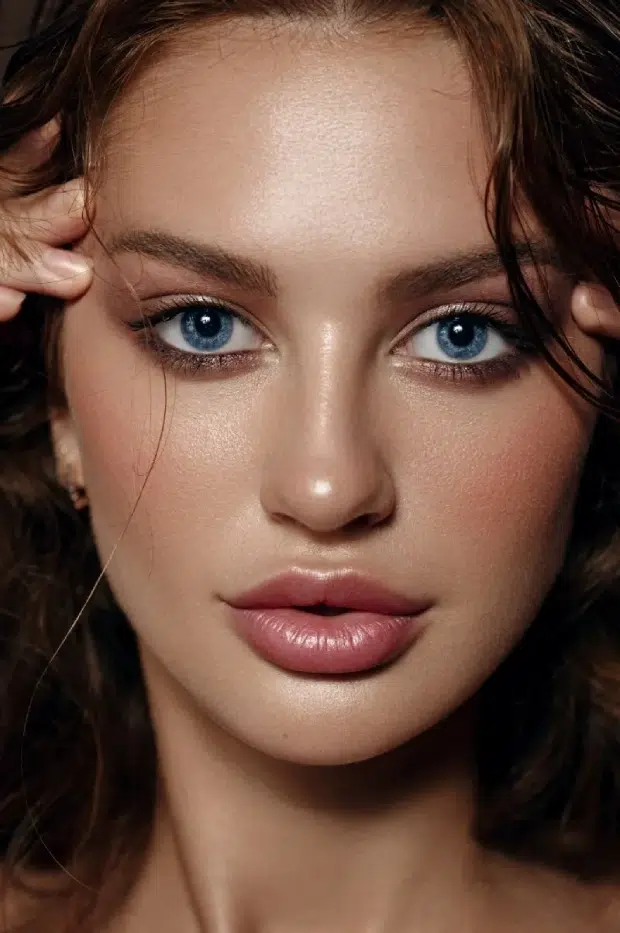 Beautiful woman with flawless skin.