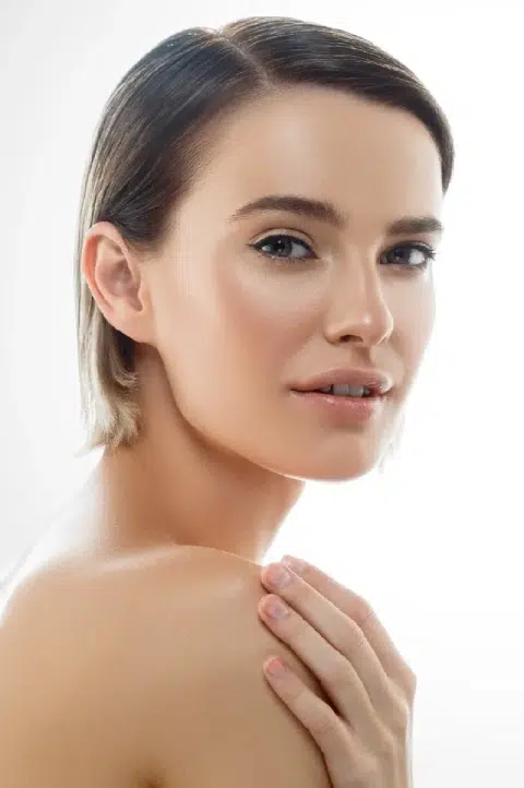 Beautiful woman with flawless skin.